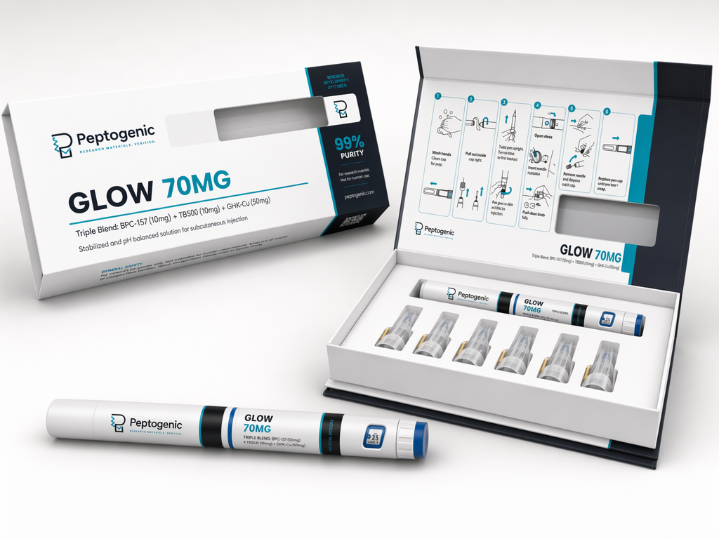 Glow — research vial with certificate of analysis