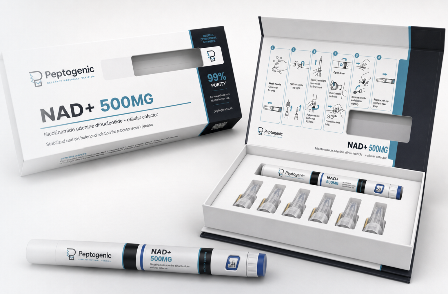 NAD+ — research vial with certificate of analysis