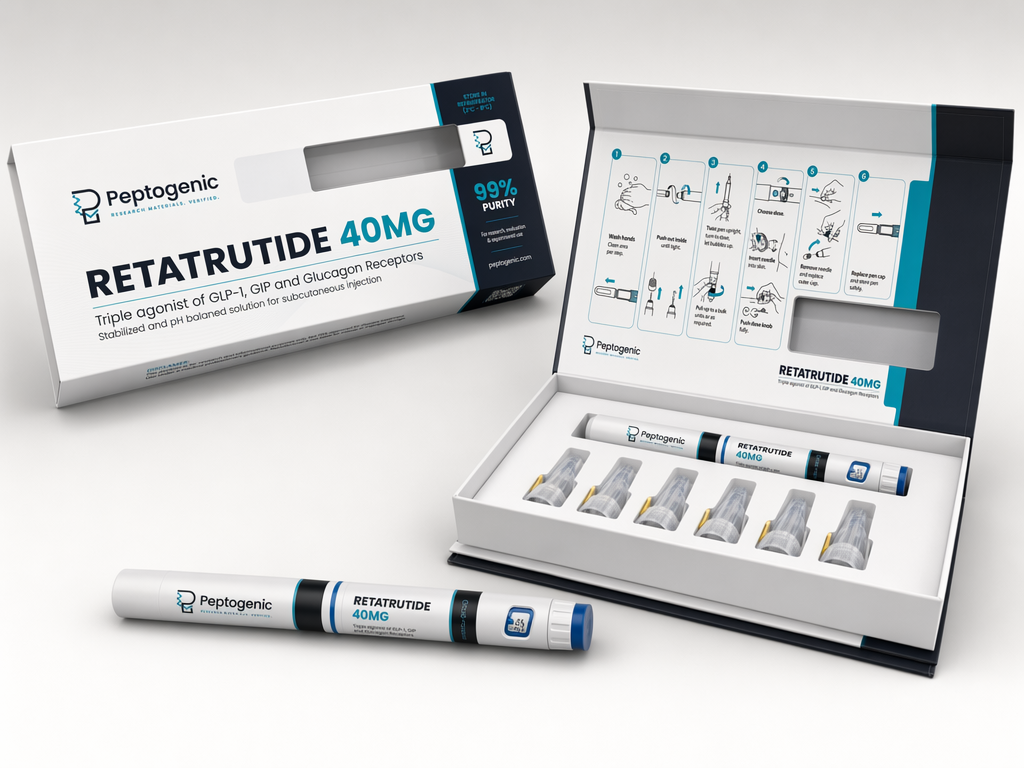 Retatrutide — research vial with certificate of analysis